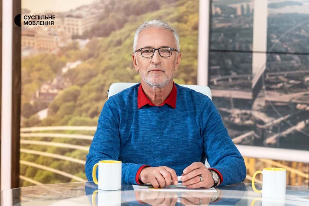 Анатолій Єрема Анатолій Єрема у телестудії Суспільного. Фото: Анастасія Мантач