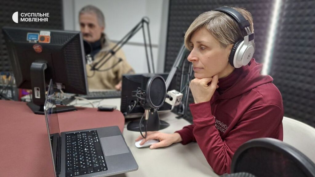 Наталя-Железогло Наталя Железогло у студії Українського Радіо Одеси