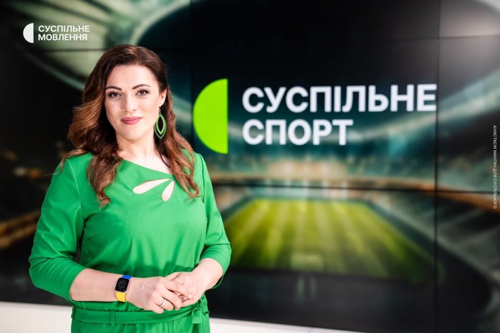 Юлія Пазенко у студії Суспільне Спорт
