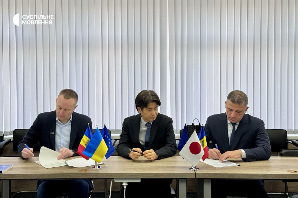 Підписання меморандуму про співпрацю з японським агентством міжнародного співробітництва JICA та молдовською суспільною телерадіокомпанією (TRM). Жовтень 2025 року