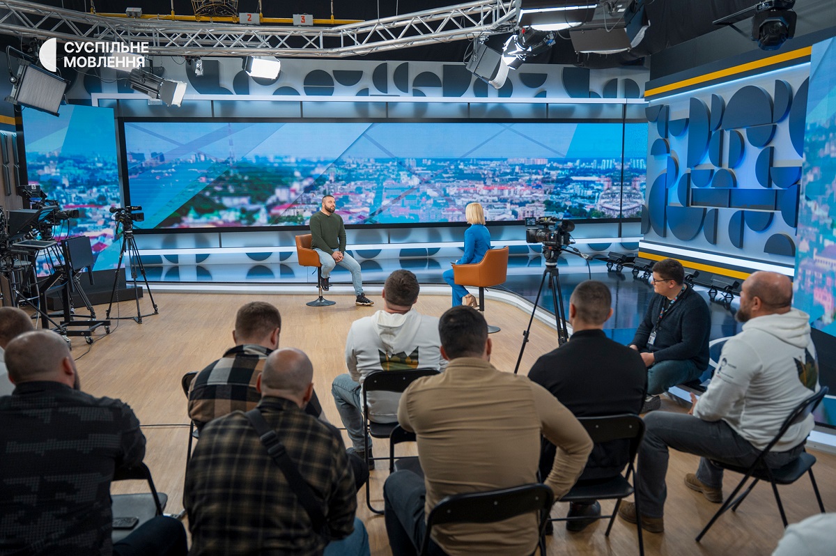 Ветерани у студії Суспільне Львів
