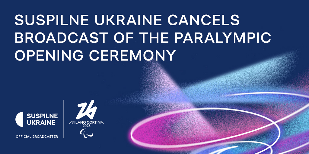 Suspilne Ukraine cancels broadcast of the Paralympic Opening Ceremony due to the participation of russian and belarusian athletes