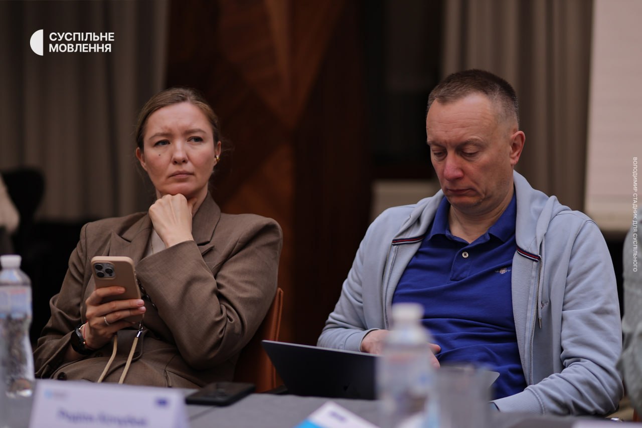 Ангеліна Карякіна, радниця голови правління Суспільного, і Родіон Кочубей, член правління Суспільного