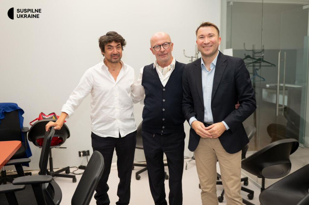 Boris Razon, Jacques Audiard and Mykola Chernotytskyi Boris Razon, Jacques Audiard and Mykola Chernotytskyi