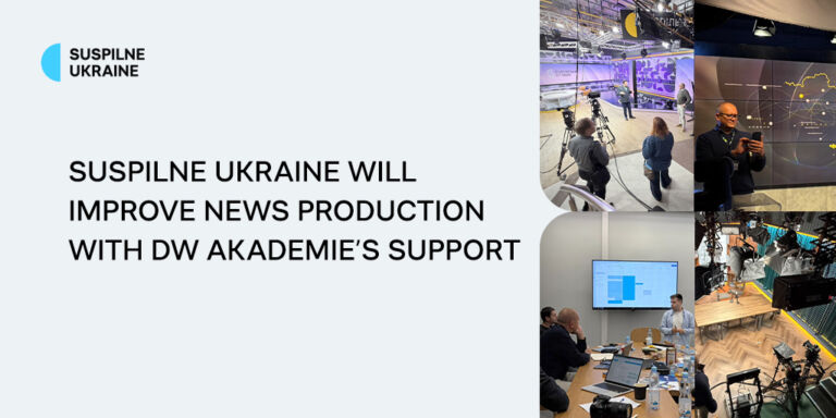 Suspilne Ukraine will improve news production with DW Akademie’s support