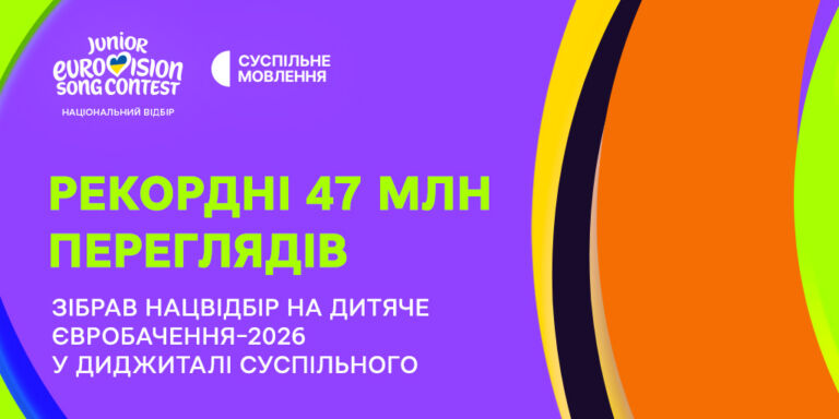Рекордні 47 млн диджитал-переглядів Національного відбору на Дитяче Євробачення – 2026
